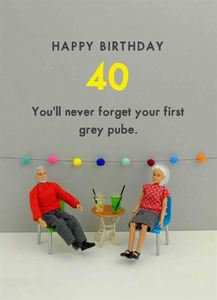 40th Birthday Card