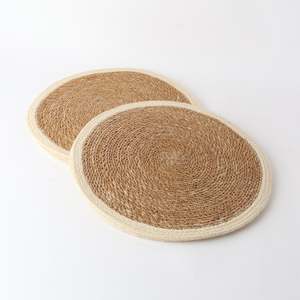 All: Seagrass + Jute Placemat | Round