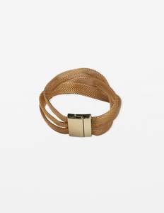 Stella And Gemma: Stella + Gemma Bracelet Mesh Gold
