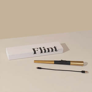 Home Fragrance: Flint Rechargeable Lighter | Gold