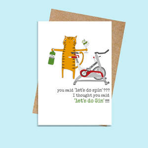 Spin & Gin - Card