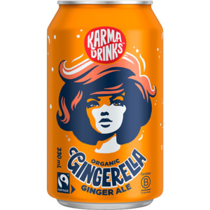 Karma Drinks Gingerella Ginger Ale Soft Drink 12 x 330ml