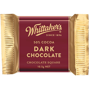 Confectionery: Whittaker's Dark Chocolate Hospitality Squares 300pk