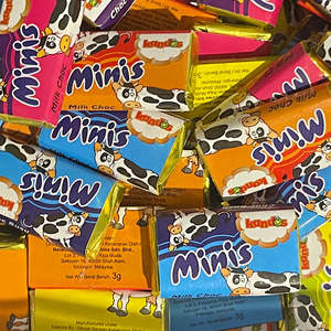 Wrapped: Kandos Mini's Chocolate 334 count (1kg bulk bag)