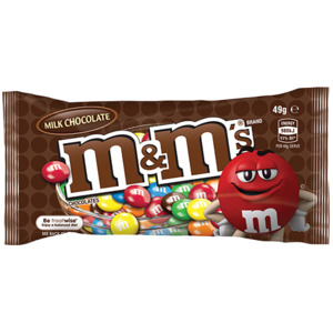 Chocolate: M&M's Milk Chocolate 12 x 49g