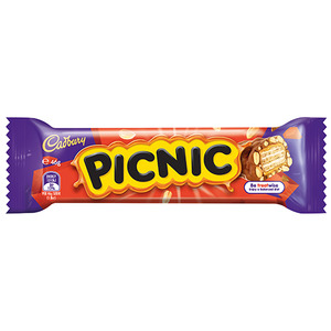 Chocolate: Cadbury Picnic Chocolate Bar 25 x 46g