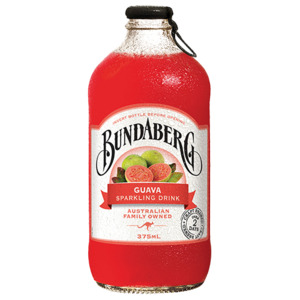 Bundaberg: Bundaberg Guava Sparkling Drink 12 x 375ml