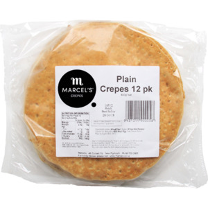 Desserts: Marcel's Plain Crepes 12pk
