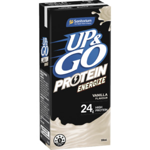 Up & Go Protein Energize Vanilla Flavour Liquid Breakfast 12 x 350ml