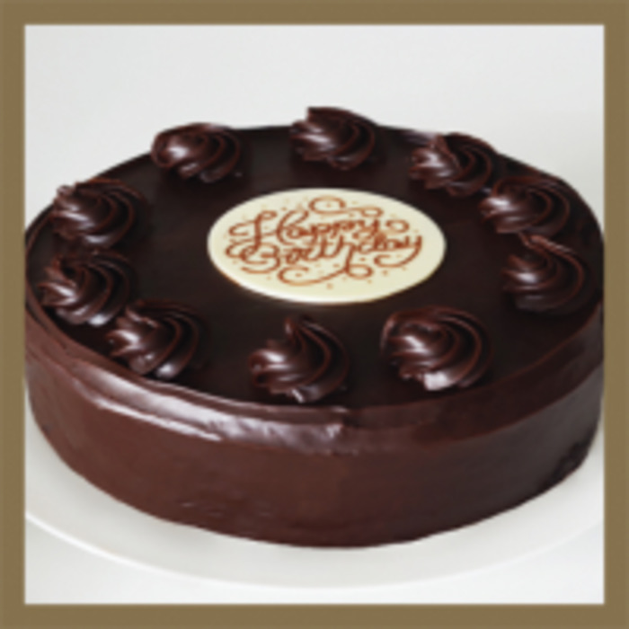 Original Foods Happy Birthday Round Chocolate Cake 1.5kg
