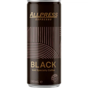 Energy Drinks: Allpress Espresso Black Iced Specialty Coffee RTD 12 x 240ml