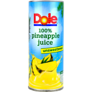 Dole 100% Pineapple Juice 24 x 240ml