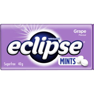 Eclipse Grape Flavour Chewy Mints 12 x 40g