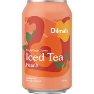 Dilmah Peach Iced Tea 12 x 330ml