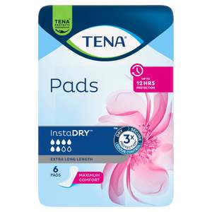 Best Sellers All: TENA InstaDRY™ Extra Long Length Pads Sample