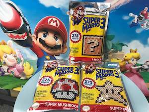 Puzzles Games: Super Mario Perler Beads - Star Pixel Art