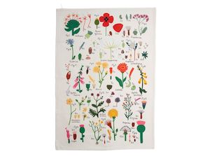 Artisian Homeware: Ayesha Green Floral Tea Towel