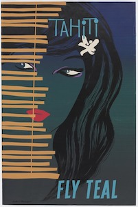 Tahiti, 1950s - Card