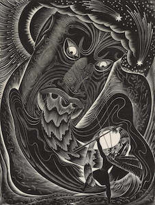 Wholesale Fine Art Prints: E. Mervyn Taylor, 'Magical Wooden Head', 1952 - Print - wholesale