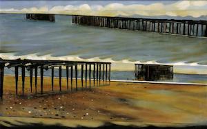 Doris Lusk, 'Two Tides at Onekaka, Nelson' - Print - wholesale
