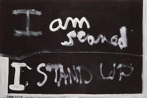 Wholesale Fine Art Prints: Colin McCahon, 'Scared', 1976 - Print - wholesale