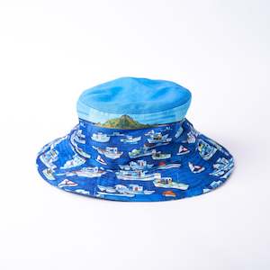 Rita Angus Merch: Boats, Island Bay Bucket Hat- Rita Angus