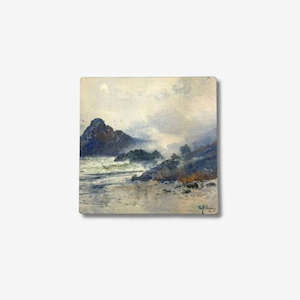 Old Masters - Coaster - A Wet Day on a Wild Coast - Set of 4