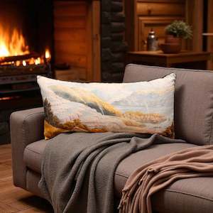 The Pink Terraces Linen Cushion