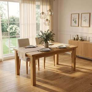 Dining Set: Richmond Oak Dining Table 1.8m