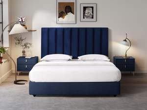 Bedroom Total: Ponsby Headboard- Navy Blue
