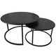 Trang Coffee Table Nest – Black (Set of 2)