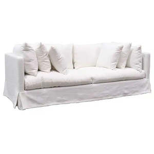 Sofa: Long Island Sofa White Linen