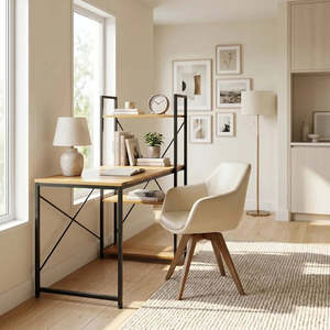 Student Desk with Bookcase