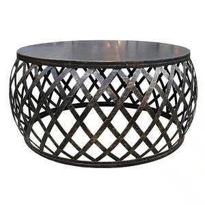 Coffee Table 1: Lamai Coffee Table – Black / Burnt Gold