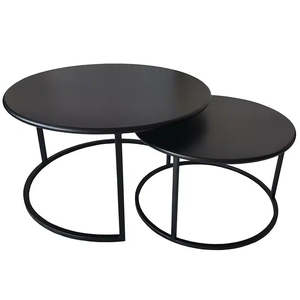 Coffee Table 1: Trang Coffee Table Nest – Black (Set of 2)