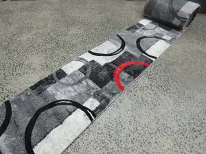 Aroha Geometric Modern Design Turkish Hallway Runner 78cm Wide x Cut To Order