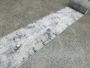 Aroha Geometric Modern Design Turkish Hallway Runner in Light Grey & Grey Colour&hellip;