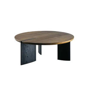 Coffee Table 1: Tsubaki Coffee Table – Chocolate Top + Matte Black Legs