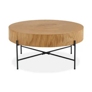 Coffee Table 1: Reflect Disk Coffee Table 75cm – Natural Oak