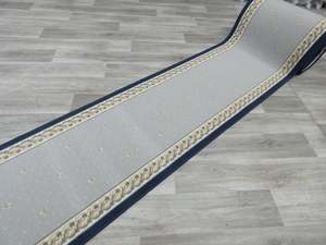 "French Lily" Non Slip Rubber Back Runner 80cm Wide x Cut To Order