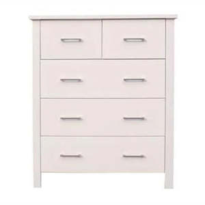 Tallboys: Tina Tallboy 5 Drawer White