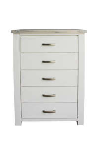 Acacia 5 Drawer Tallboy