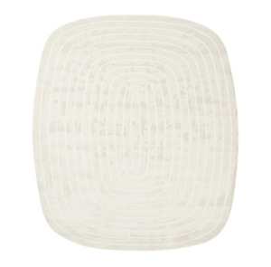 Contemporary Contour Lines Textured Trentino Oval Rug