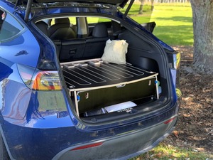 Car Camping Beds: PRO | Tesla Model Y Camping Bed + Drawer