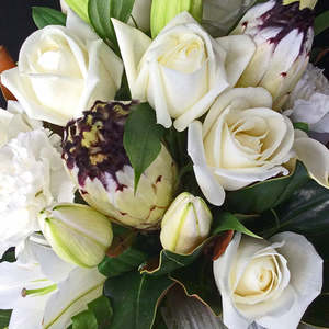Hand Tied Bouquet: White Delight