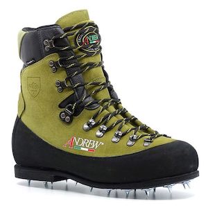 Products: Terrain Industries Andrew Antelao Spiked Chainsaw Boot – Green Suede