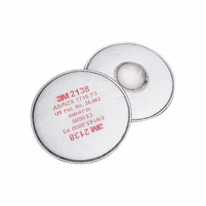 Products: 3M™ Particulate / Organic Vapor / Acid Gas Filter 2138, P2/P3 (Pair) Terrain Industries