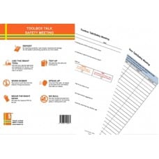 Products: Terrain Industries Safety Meeting/Toolbox Talk Pad