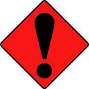 Products: Terrain Industries TW Caution Teardrop Sign