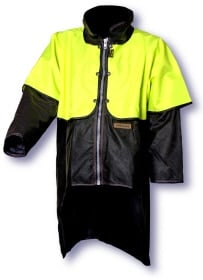 Terrain Industries Styx Mill Oilskin L/S Zipped Hivis Cape